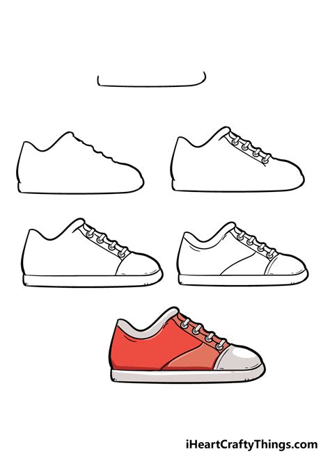 easy sneaker drawing